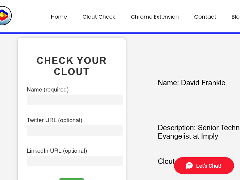 Clout Check By Hacksocial.ai
