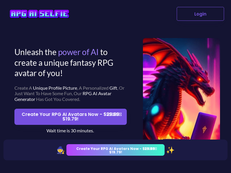 RPG AI Selfie Generator