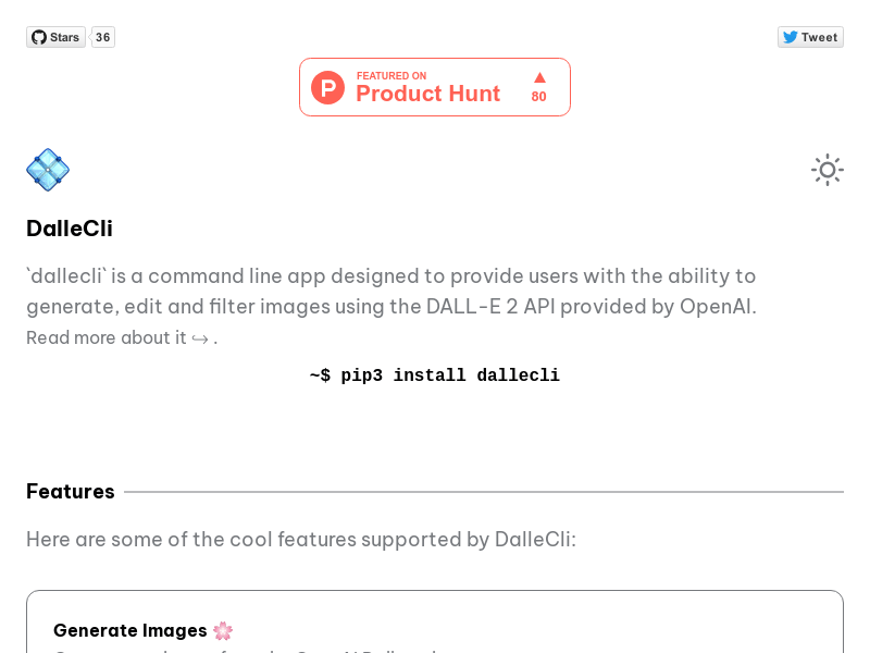 DALL·E Cli