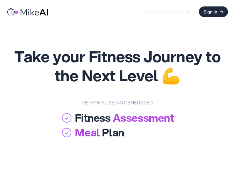 Mikeai   Personalized AI Fitness Coach