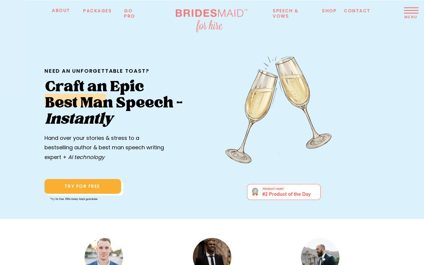 AI Best Man Speech Writing Tool