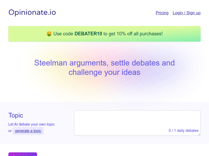 Opinionate