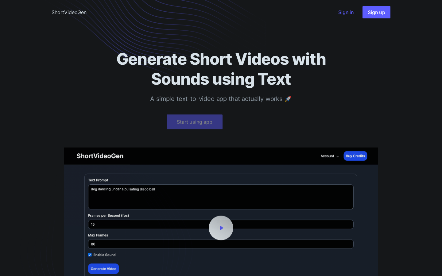 Shortvideogen