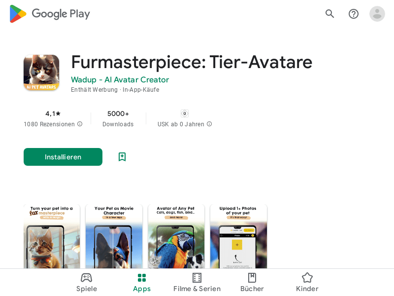 Furmasterpiece Pet Avatar Creator