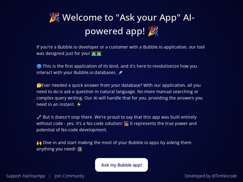 Askyourapp