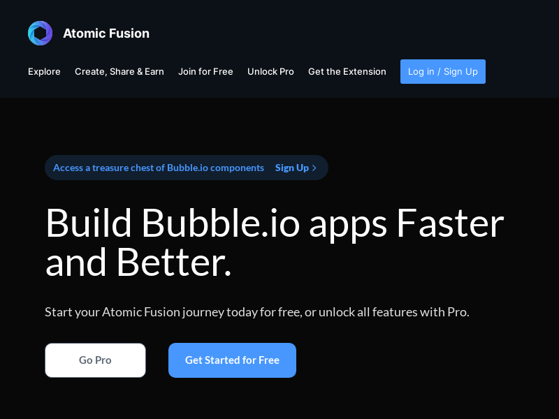 Atomic Fusion: AI Copy For Bubble Pages