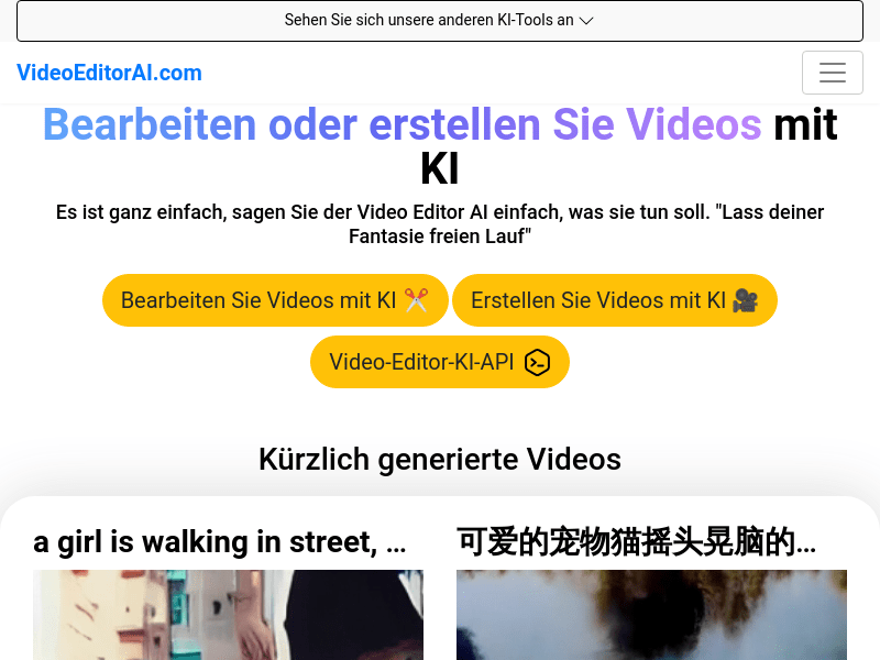 Video Editor AI