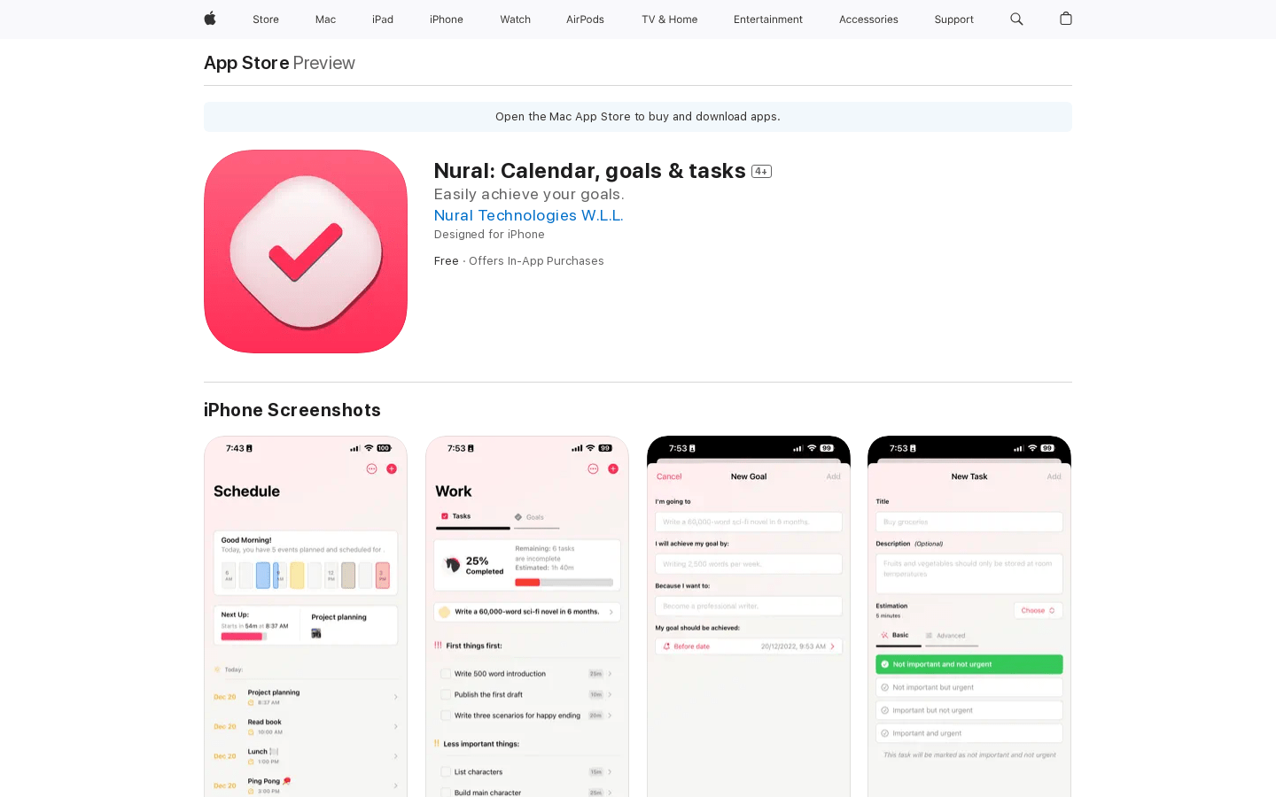 Nural: Calendar, Goals & Tasks