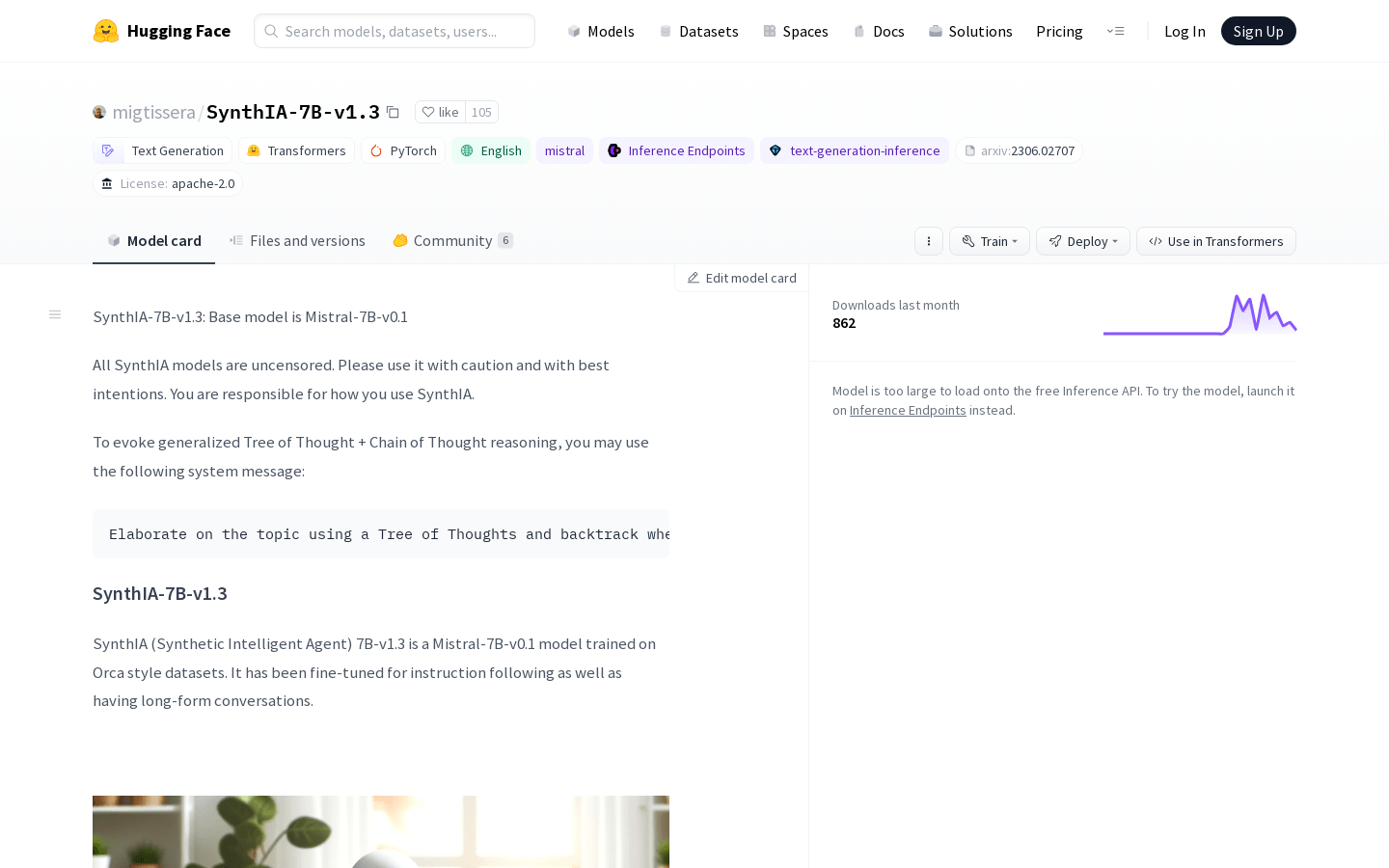 Synthia 7B V1.3