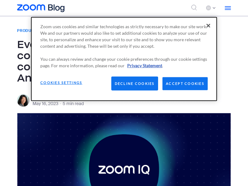 Zoom IQ