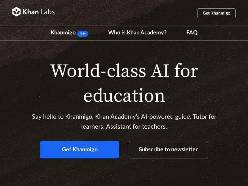 Khan Academy Khanmigo