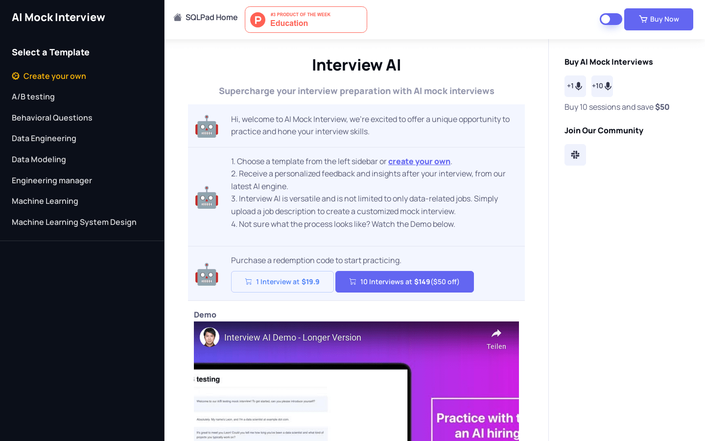 AI Mock Interview
