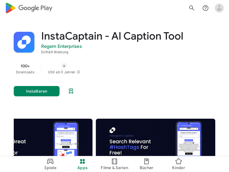 Instacaptain   AI Caption Tool