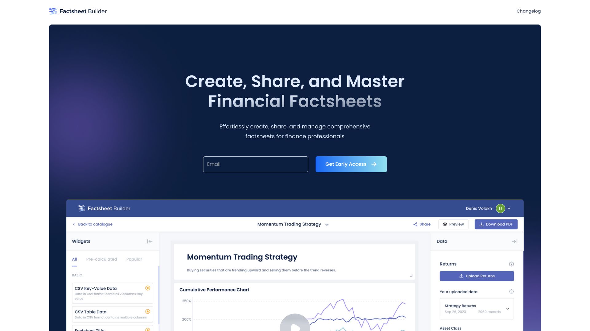 Factbox.ai | Factsheet Builder