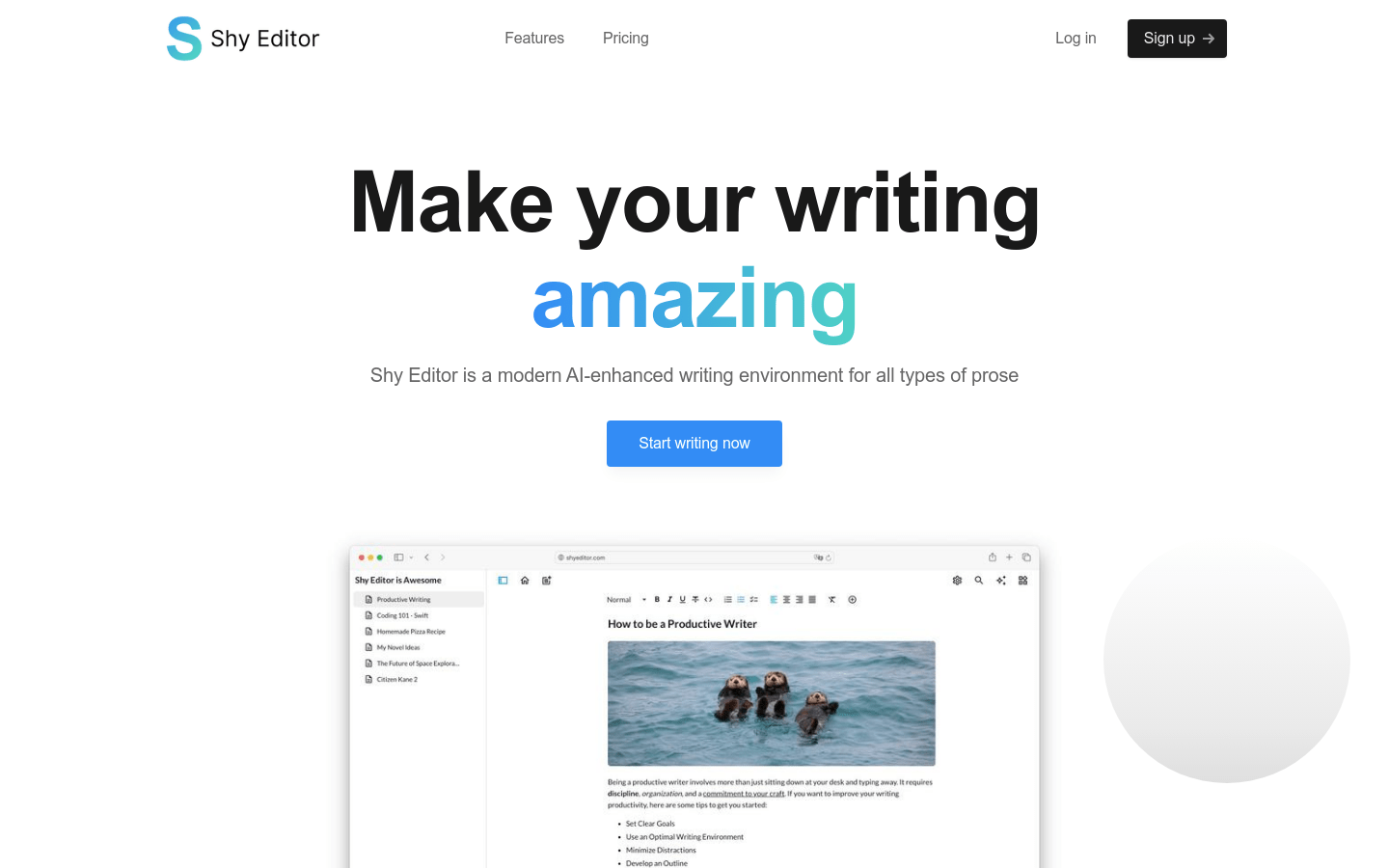 Shy Editor
