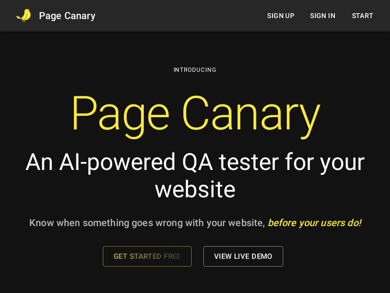 Page Canary