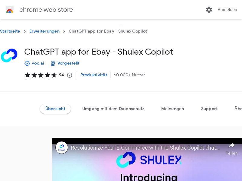 Chatgpt For Amazon   Shulex VOC