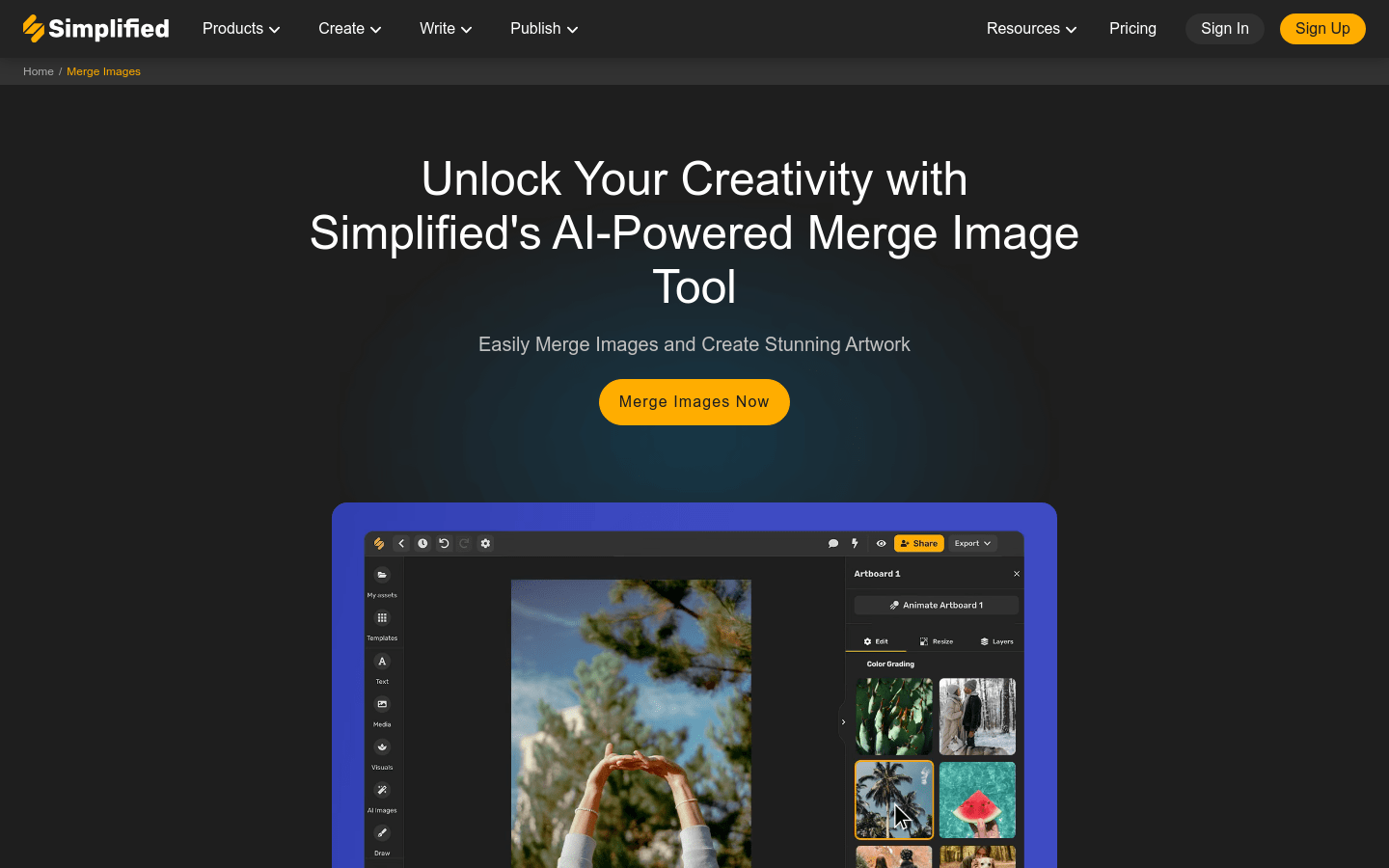 Merge Image By Simplified