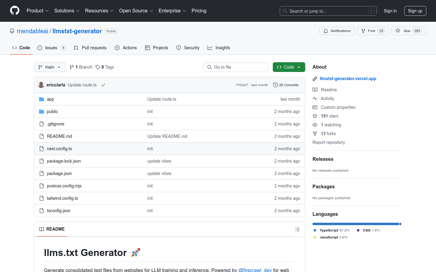 Llmstxt Generator
