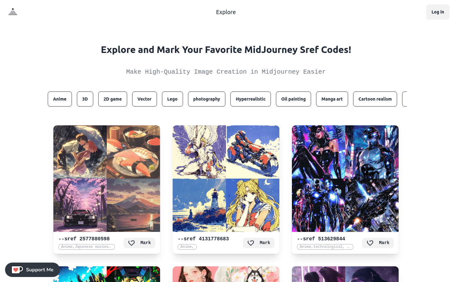 Midjourney Sref Codes Library