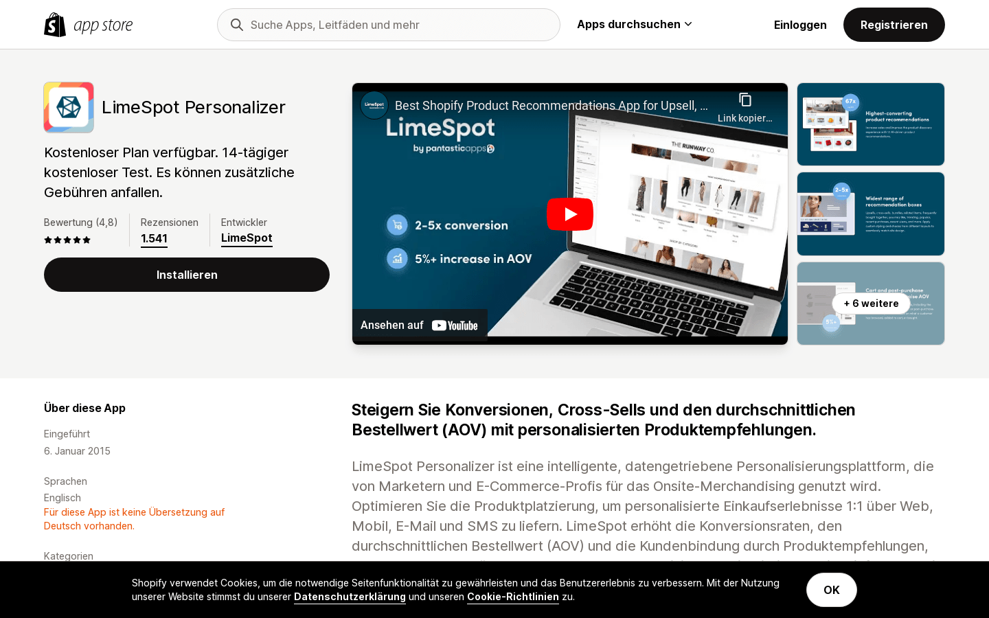 Limespot Personalizer | Shopify App Store