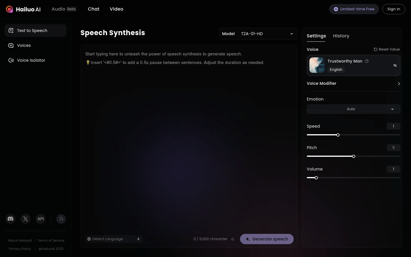 Hailuo AI Audio