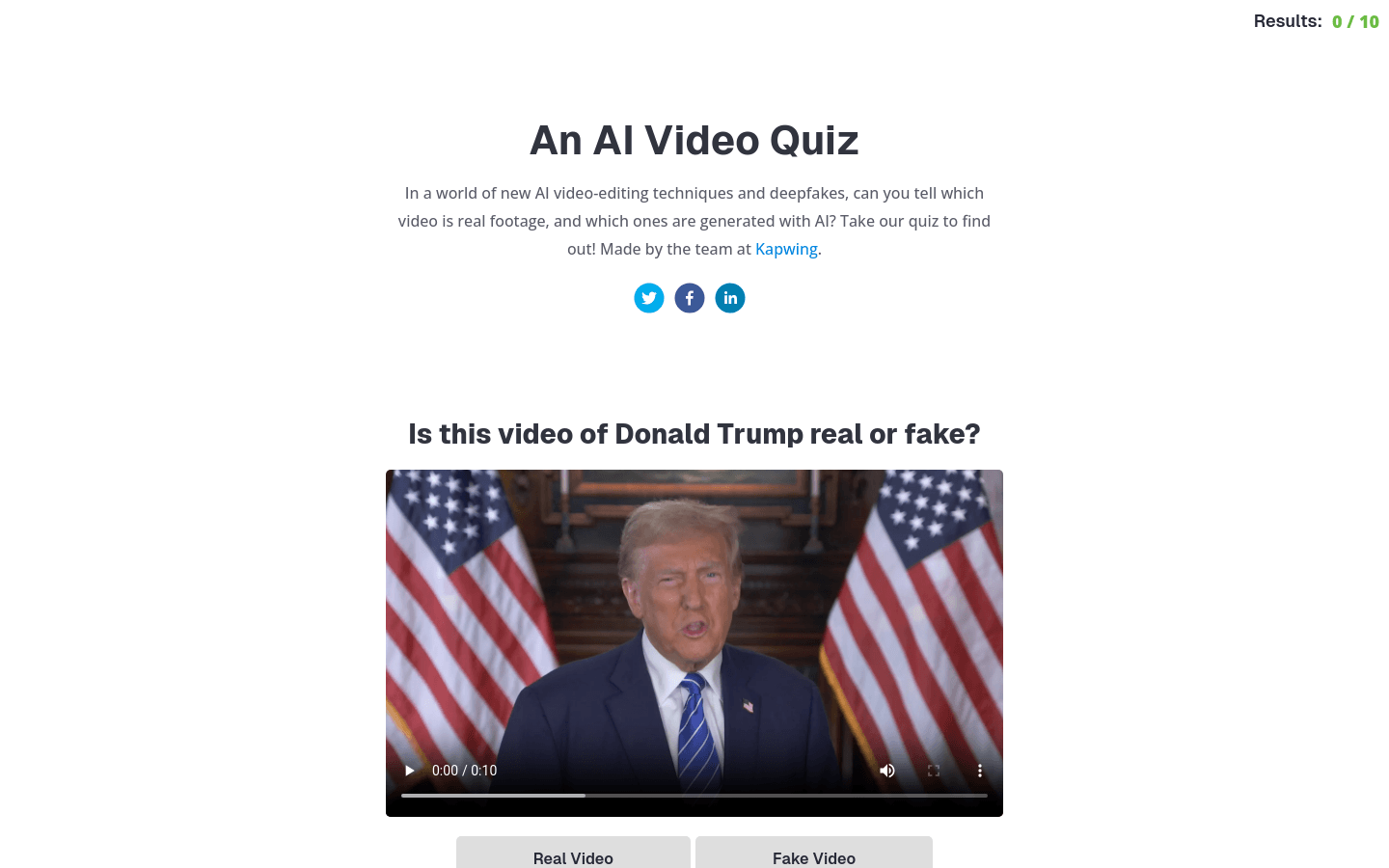 AI Video Quiz