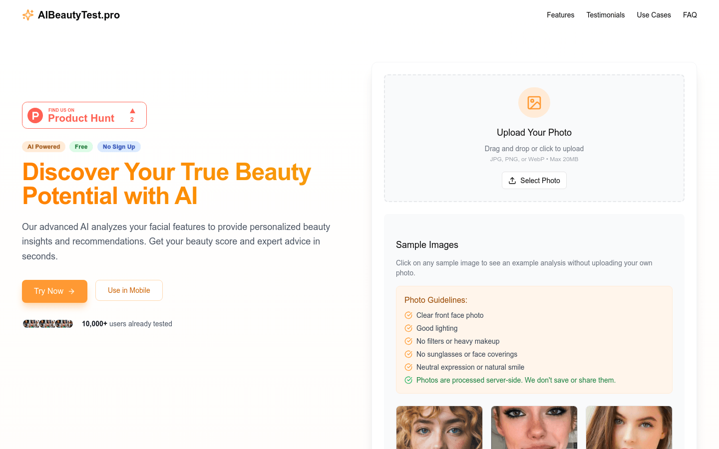 AI Beauty Test