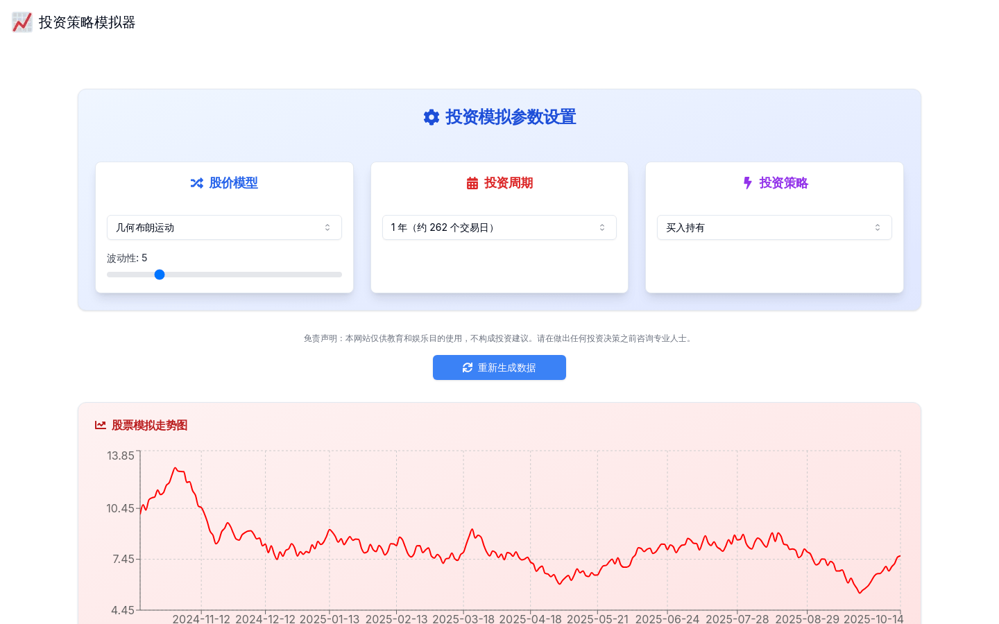 投资策略模拟器
