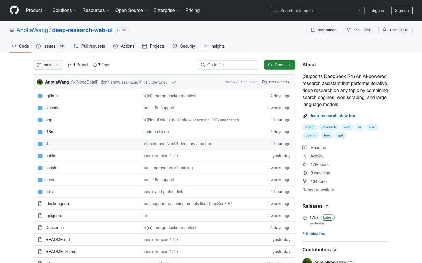 Deep Research Web UI