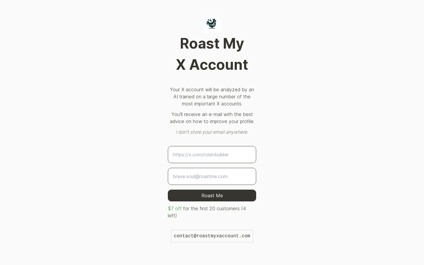 Roast My X Account