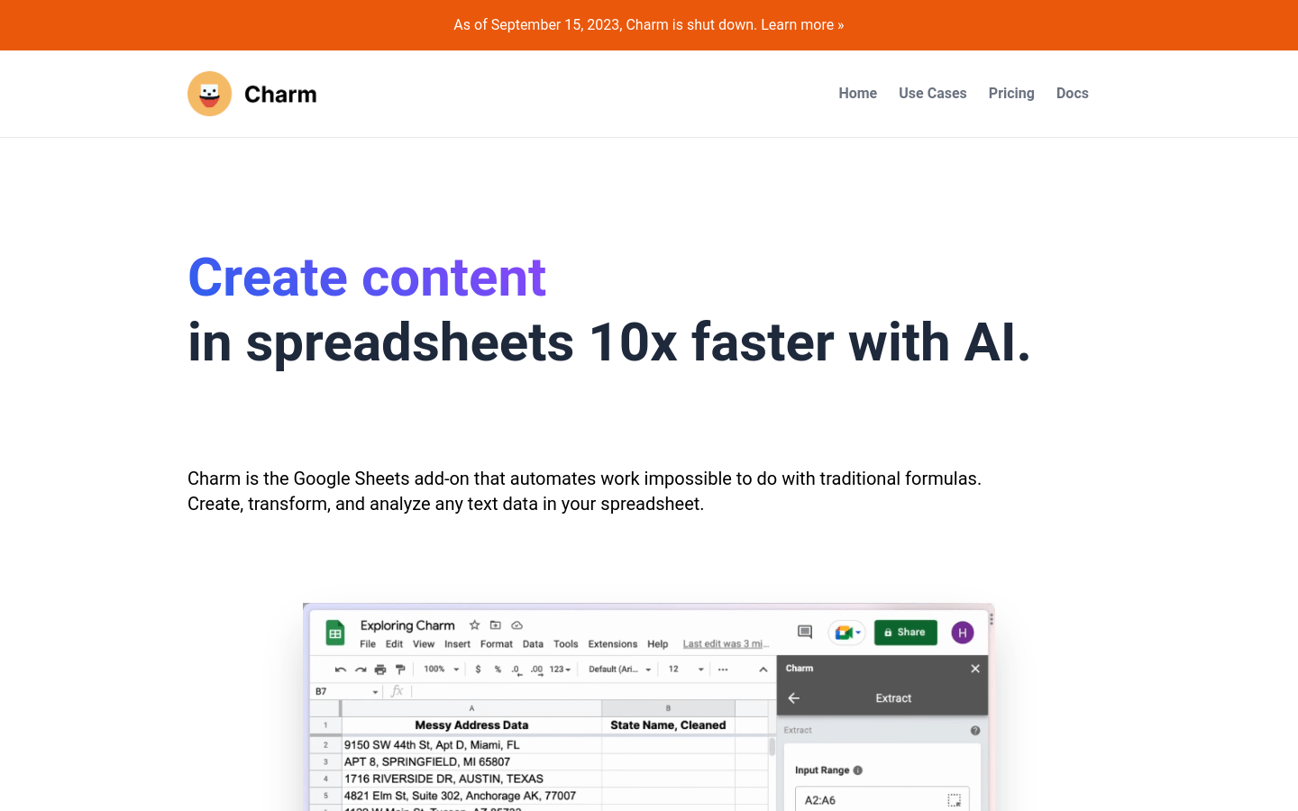 Usecharm