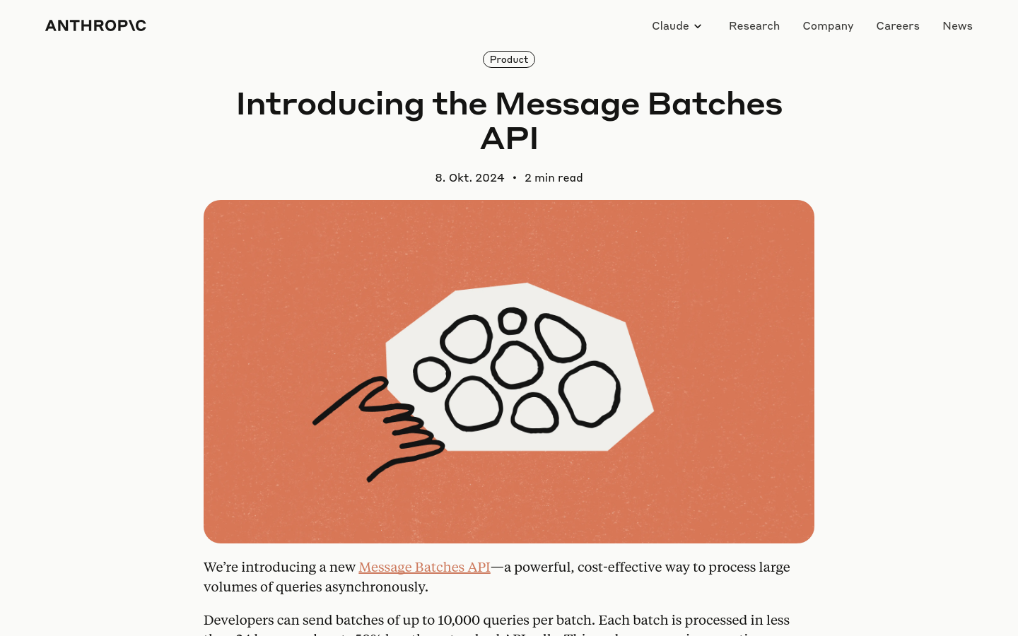 Message Batches API