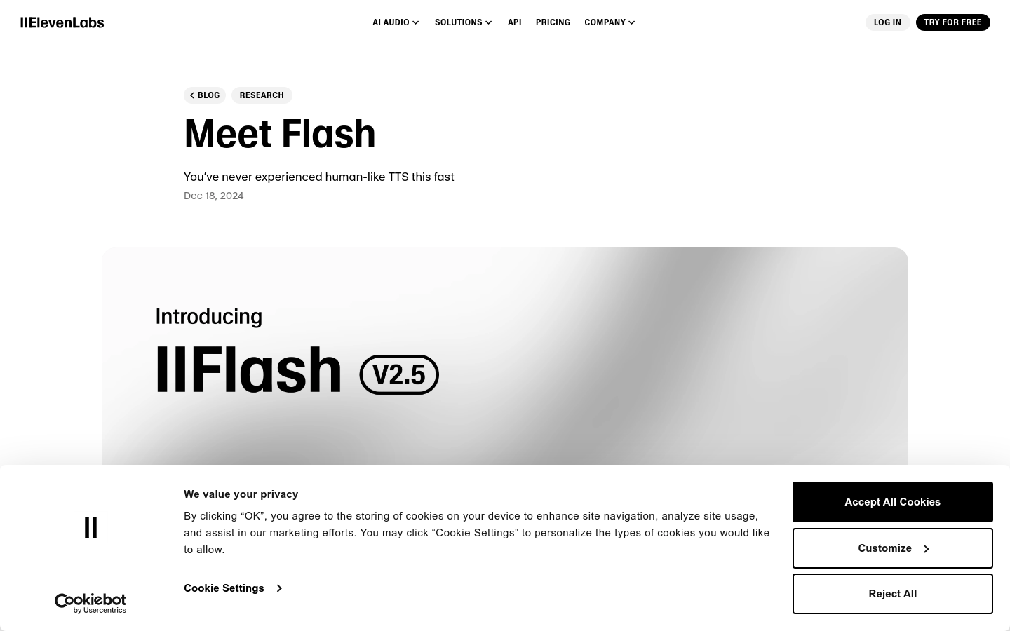 Elevenlabs Flash