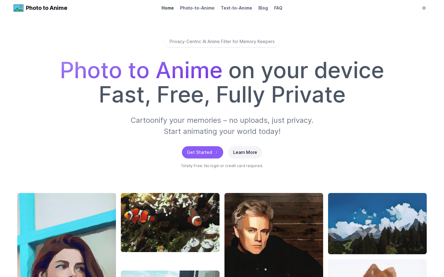 Photo To Anime