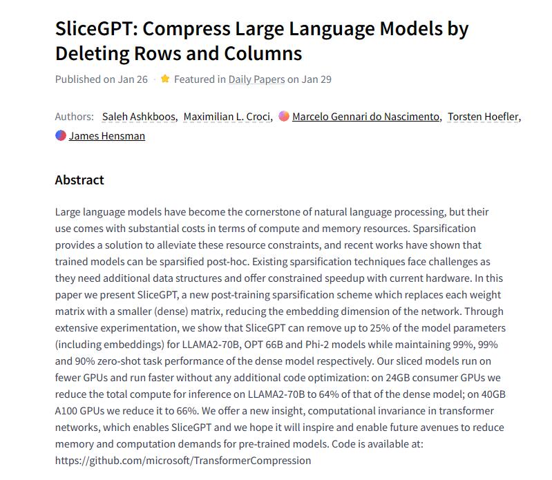Slicegpt