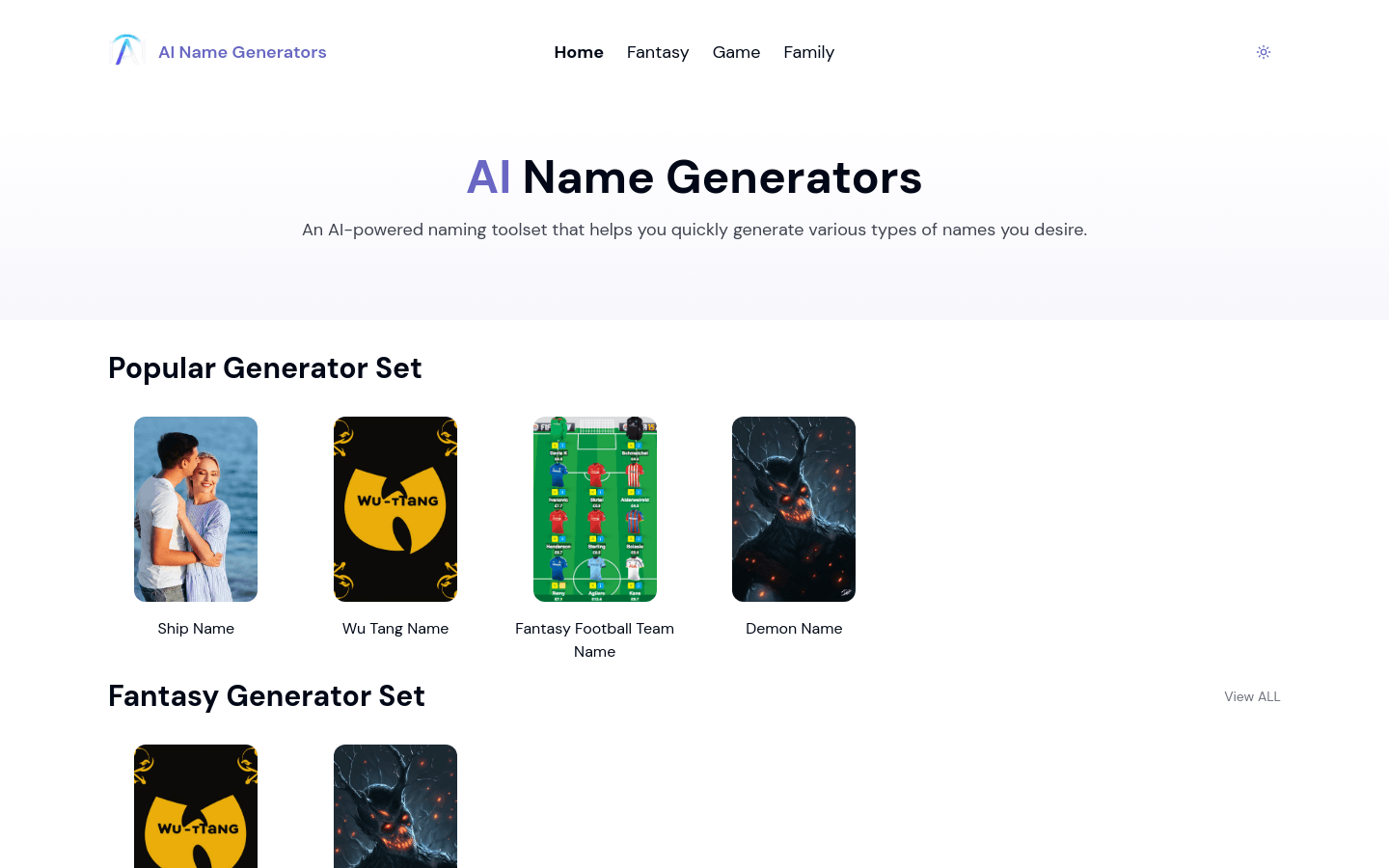 AI Name Generators