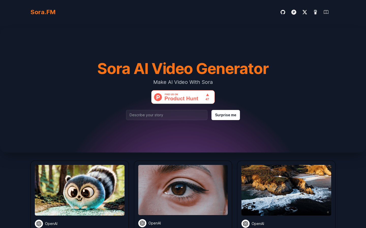 Sora AI Video Generator