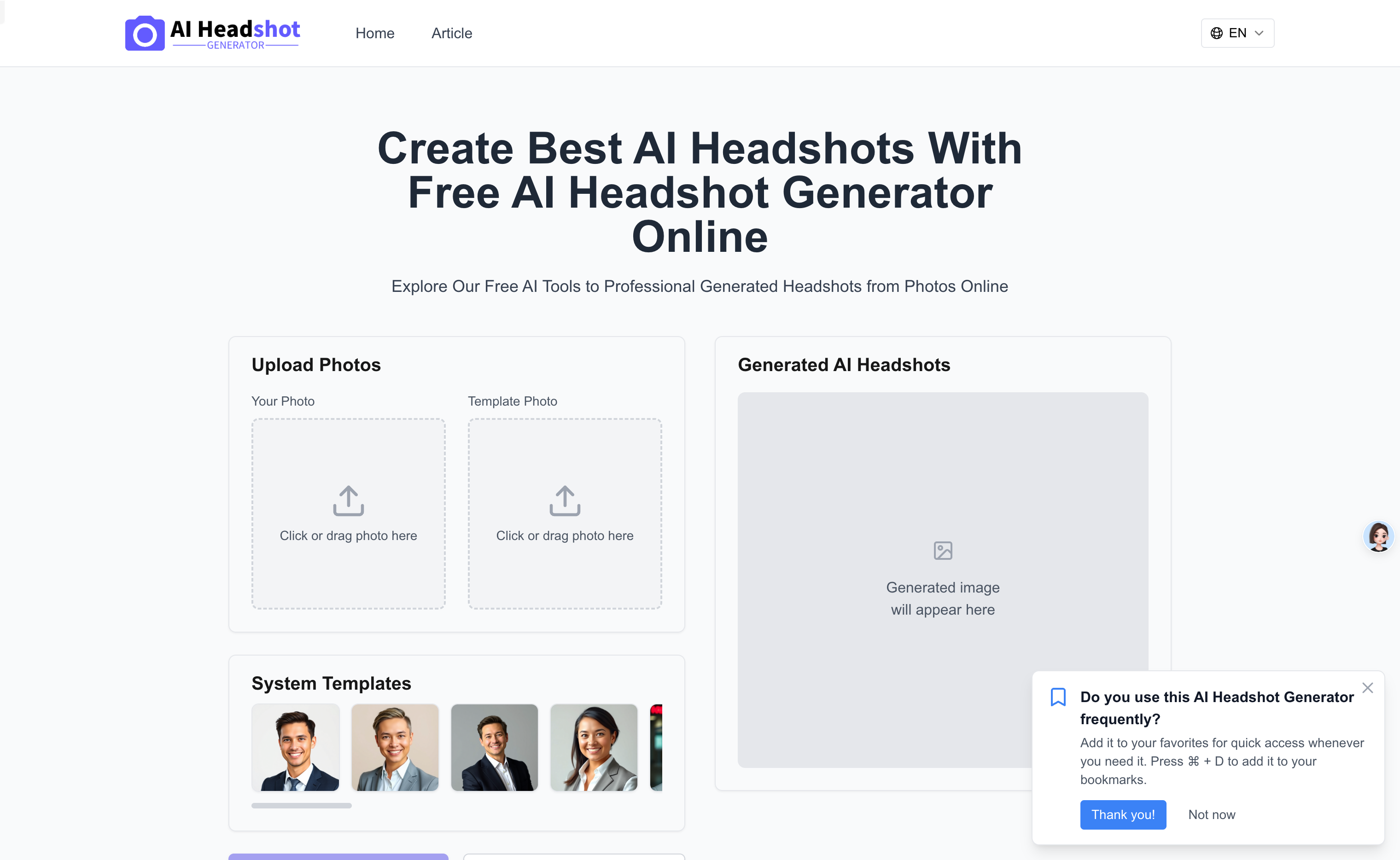 AI Headshot Generator