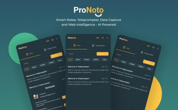 Pronoto   Floating Note, Teleprompter, Ask AI