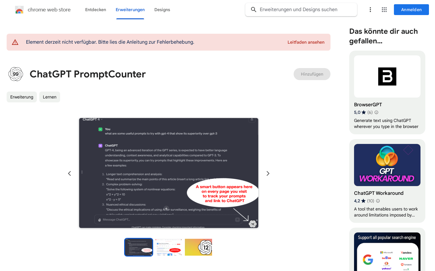 Chatgpt PromptCounter