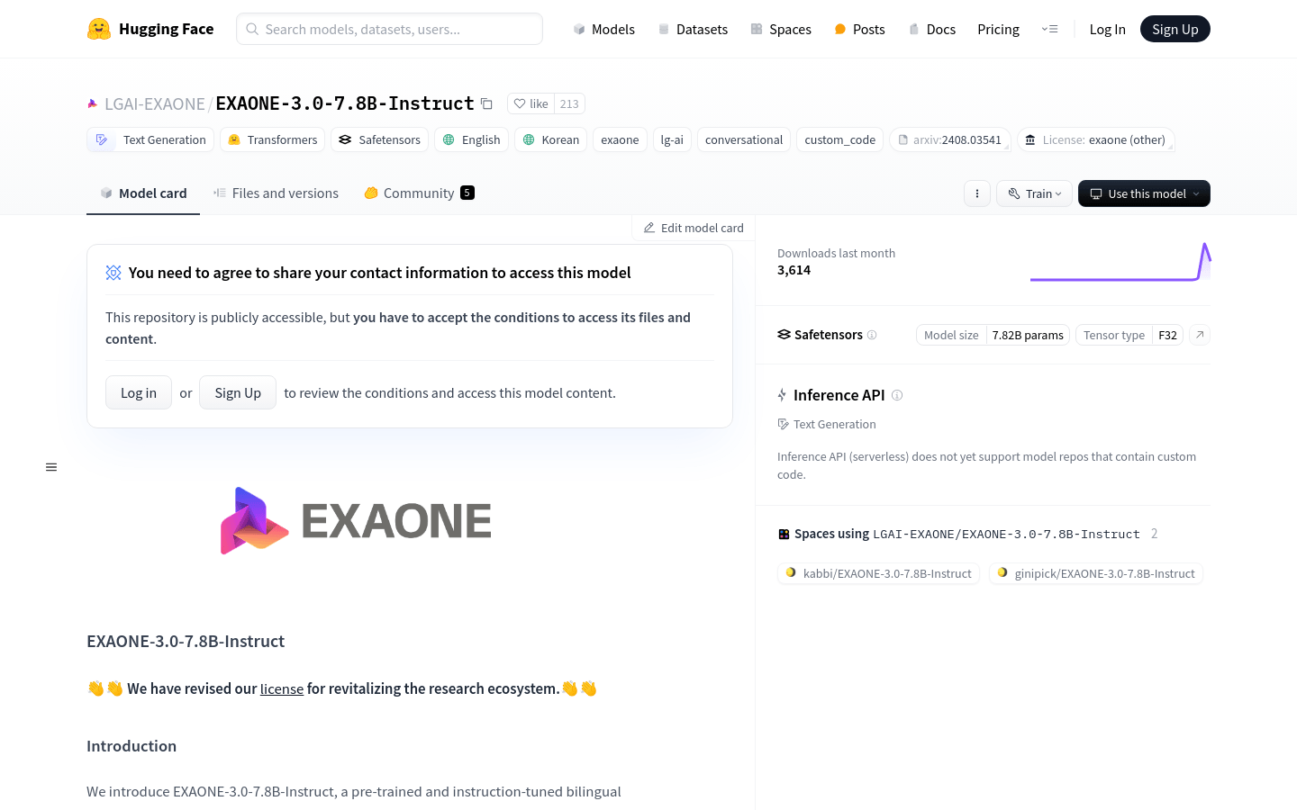 EXAONE 3.0 7.8B Instruct