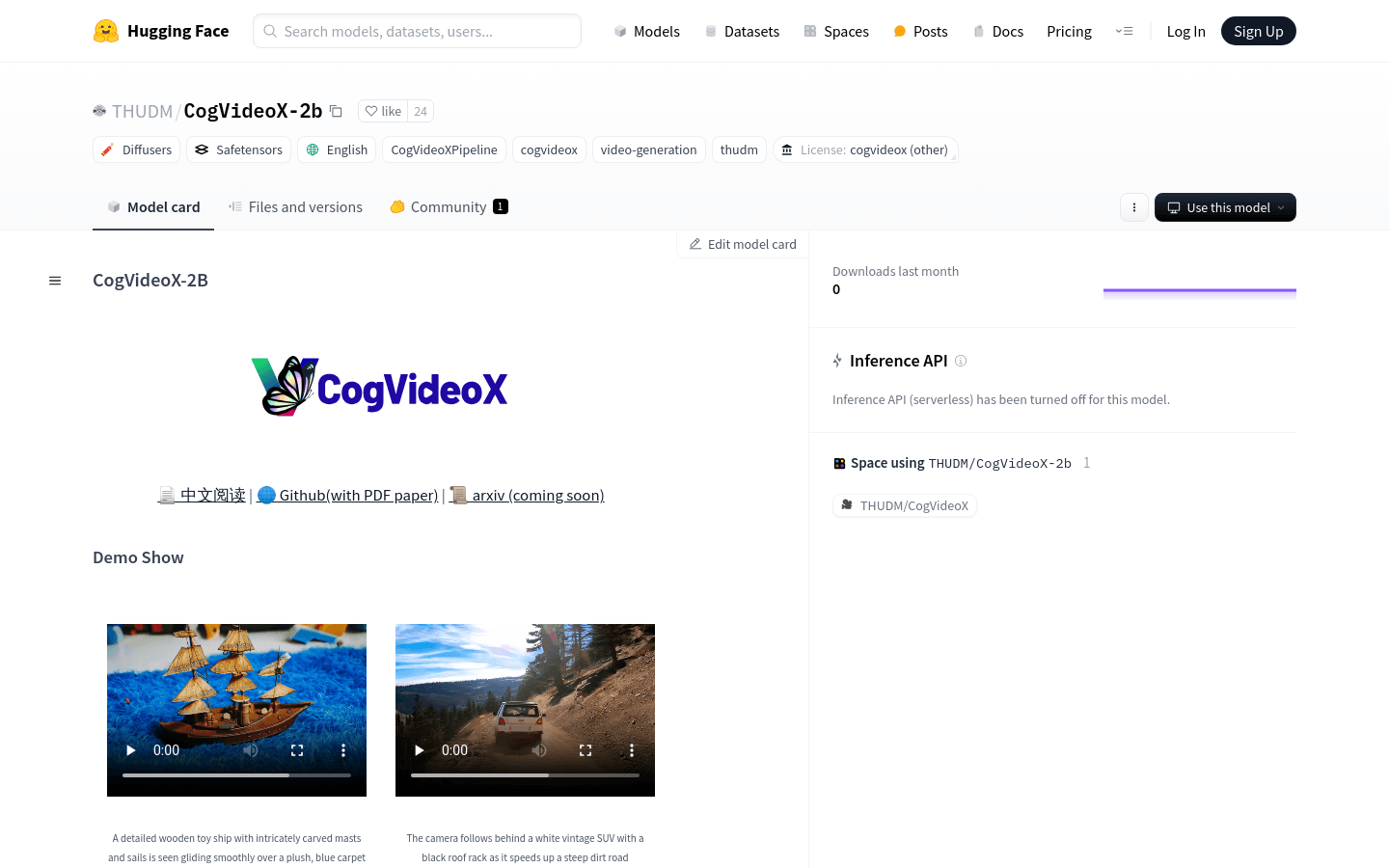 Cogvideox 2B