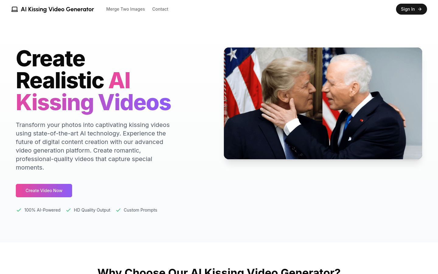 AI Kissing Video Generator