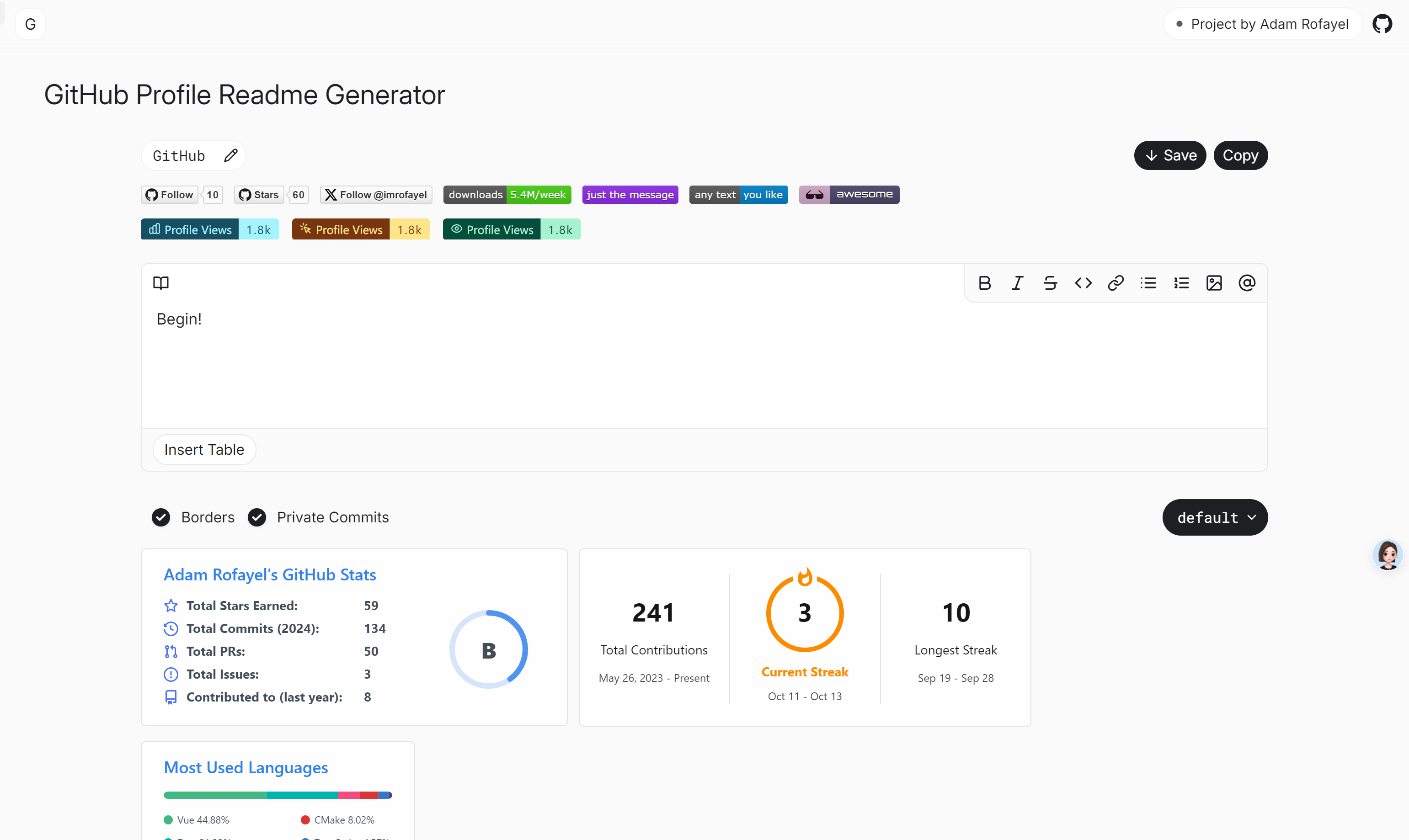 Github Readme Generator