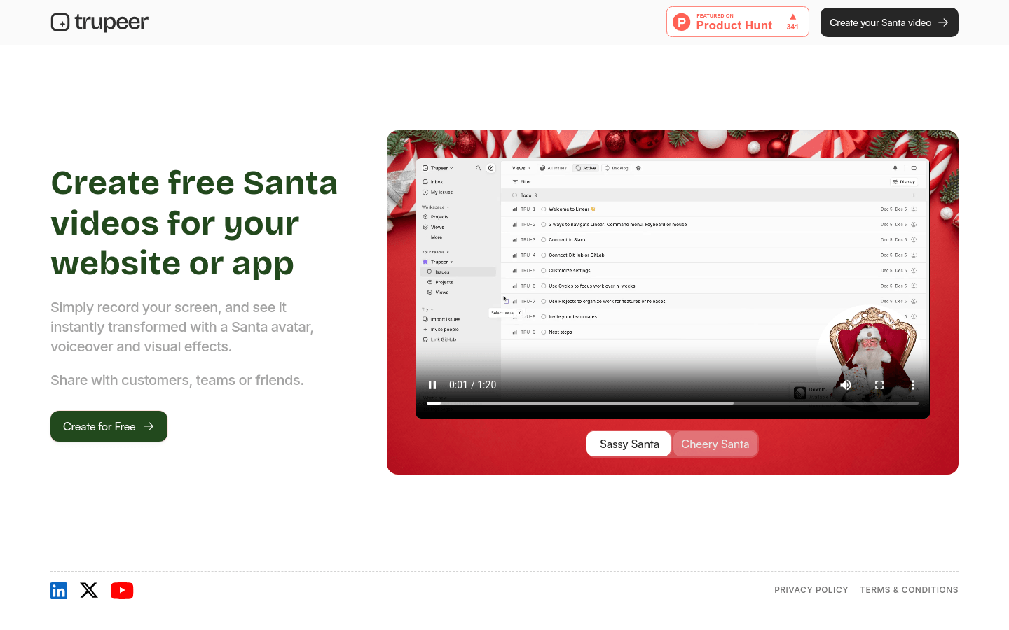 Saas Y Santa By Trupeer.ai
