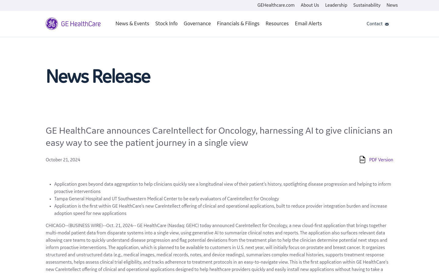 Careintellect For Oncology