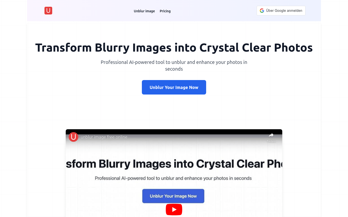 Unblur Image