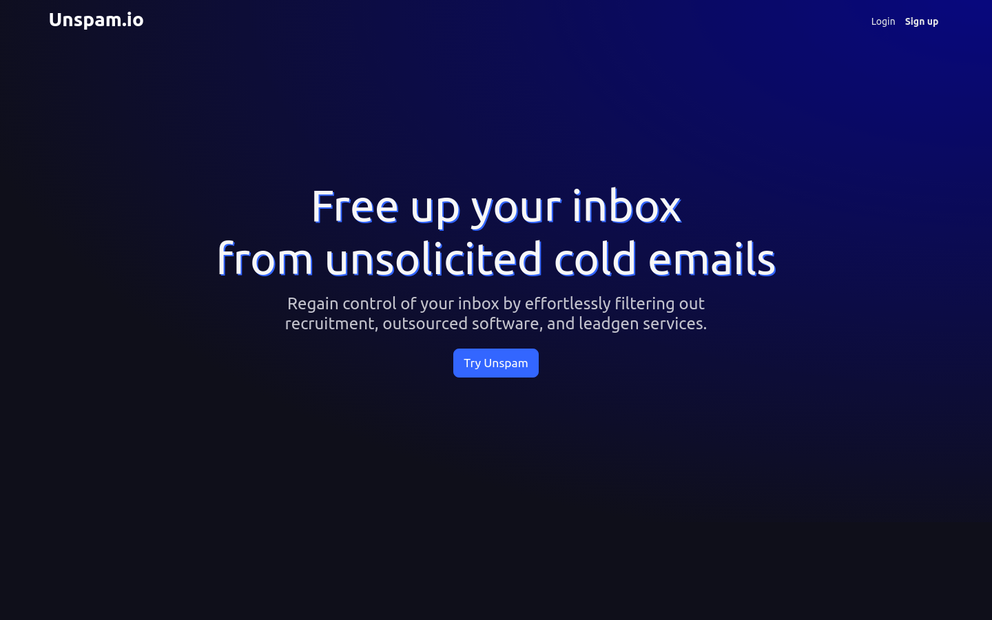 Unspam.io