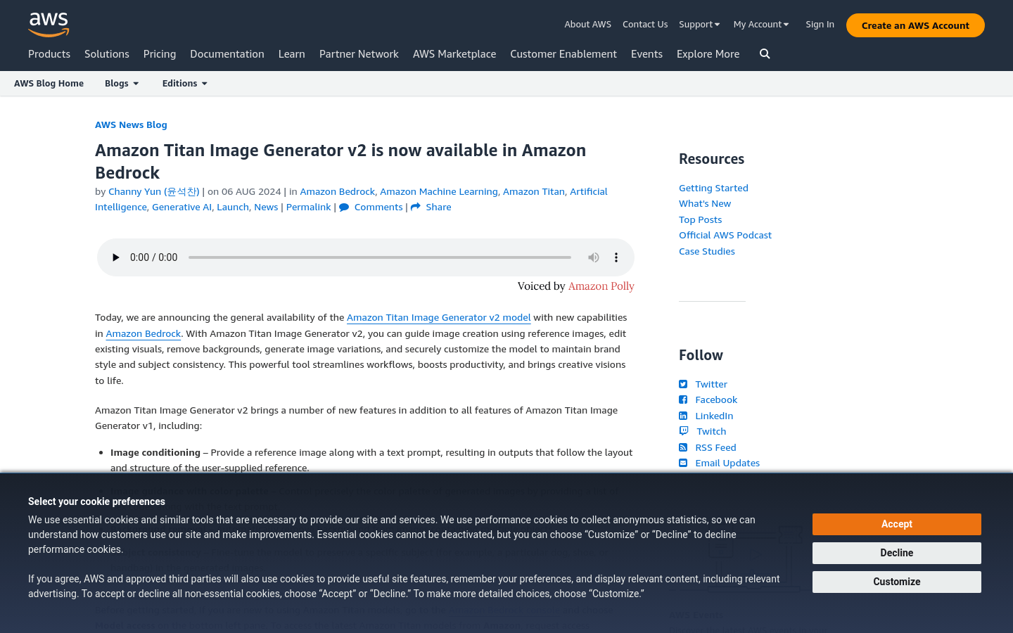 Amazon Titan Image Generator V2